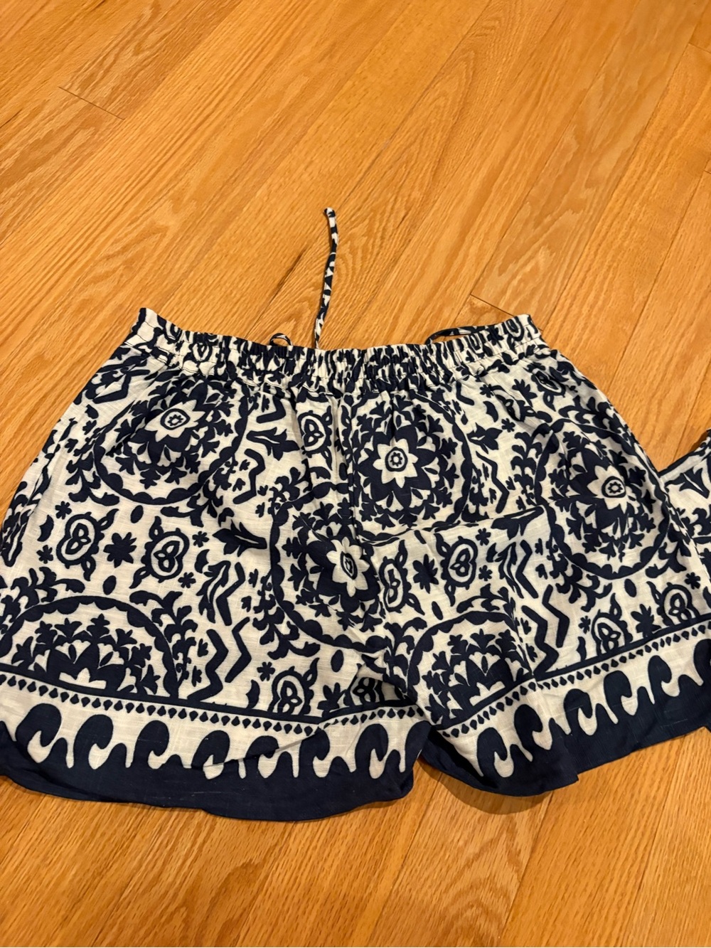 NWOT Cece Navy & White Linen Blend Set Sz Med - Picture 6 of 6